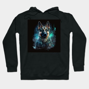 German Shepard Puppy doggy dog Sci-fi Hoodie